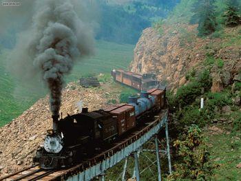 Cumbres Toltec Scenic Railroad Cascade Creek Colorado screenshot