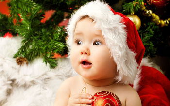 Cute Adorable Baby Santa screenshot