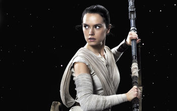 Daisy Ridley Rey Star Wars The Force Awakens screenshot