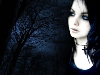 Dark Girl With Background screenshot