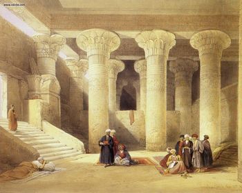 David Roberts - The Interior Of The Temple Of Esna screenshot