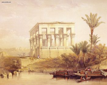 David Roberts - The Kiosk Of Trajan On Philae screenshot