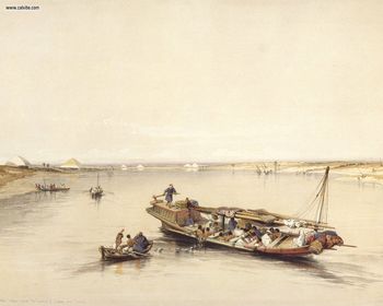 David Roberts - The Nile Near The Pyramids Of Dahshur And Saqqara screenshot