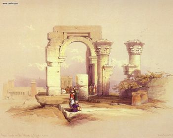 David Roberts - The Ruins Of A Small Temple On The Island Of Bigge screenshot