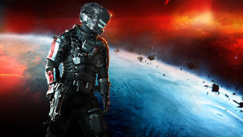 Dead Space 3 Mass Effect N7 Armor screenshot