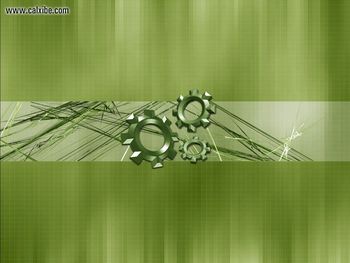 Digital Art Constructing Green screenshot