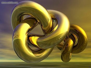 Digital Art Golden Knot screenshot