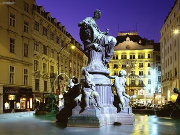 Donnerbrunnen Fountain Vienna Austria screenshot
