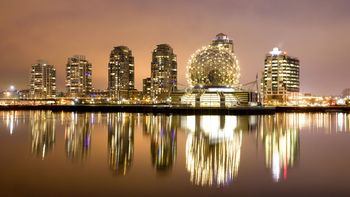 Downtown Vancouver Reflected In False Creek, Vancouver, British Columbia screenshot