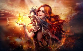 Dragon Fire Fantasy Girl screenshot