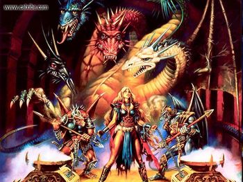 Dragons Of Triumph By Clyde Caldwell screenshot