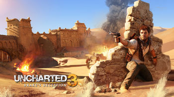 Drake in Uncharted 3 screenshot