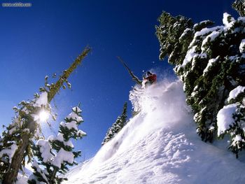 Dropping Into Powder Bridger Bowl Montana screenshot