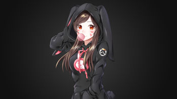 DVa Hoodie Overwatch 4K screenshot