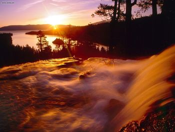 Eagle Creek And Emerald Bay At Sunrise Lake Tahoe California screenshot