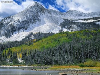 Early Fall Snowonthe West Elk Range Gunnison National Forest Colorado screenshot