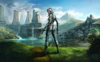 Earthrise CG Girl screenshot