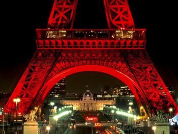 Eiffel Tower At Night During Chinese New Year, Paris, France screenshot