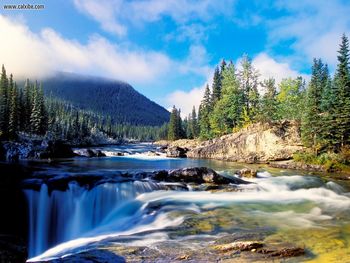 Elbow River And Falls Kananaskis Country Alberta Canada screenshot