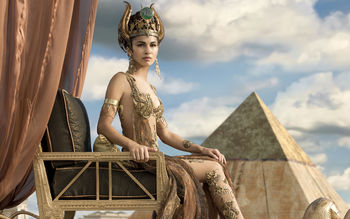 Elodie Yung as Hathor Gods of Egypt screenshot