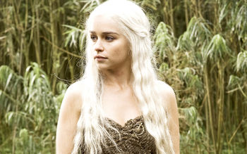 Emilia Clarke in HBO Game Of Thrones screenshot