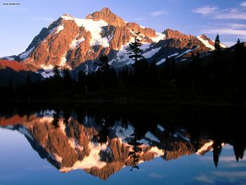 Evening Light Mt Shuksan Washington screenshot