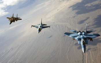 F 15 Eagles and F 16 Fighting Falcon screenshot