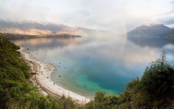 Faint Rainbow,queenstown, New Zealand screenshot