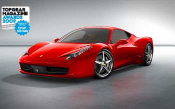 Ferrari 458 Italia Supercar of the year 2009 screenshot