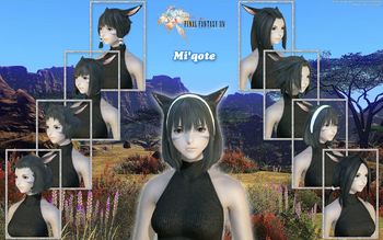 FFXIV Miqote Hairstyle Wallpaper screenshot