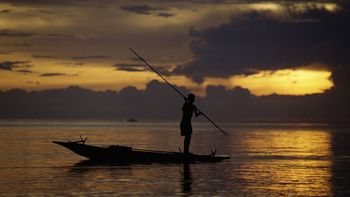 Fisherman At Sunset, Fergusson
