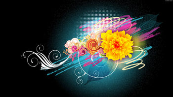 Flower Vector Designs 1080p screenshot