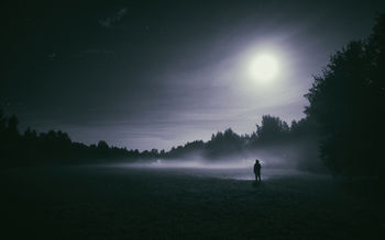 Foggy night Moon screenshot