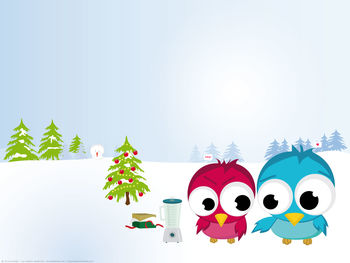 Funny Christmas Birds screenshot