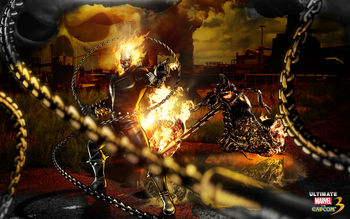 Ghost Rider Marvel Vs Capcom screenshot