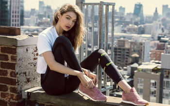 Gigi Hadid Reebok Shoot 2017 screenshot