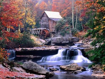 Glade Creek Grist Mill Babcock State Park West Virginia screenshot