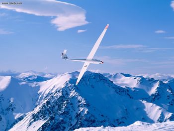 Glider Southern Alps New Zealand screenshot