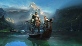 God of War Kratos and Atreus screenshot