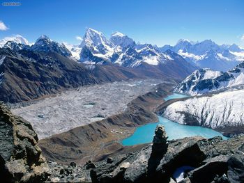 Gokyo Lakes And Ama Dablam Khumbu Region Nepal screenshot