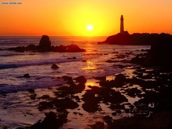 Golden Sunsetover Pigeon Point San Mateo County California screenshot