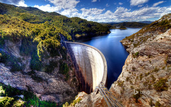 Gordon Dam Tasmania Australia screenshot