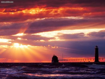 Grand Haven South Pierhead Lighthouse Michigan screenshot