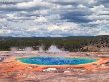 Grand Prismatic Spring Midway Geyser Basin Yellowstone National Park Wyoming screenshot