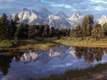 Grand Teton Reflections Yellowstone screenshot