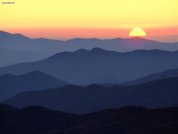 Great Smoky Mountains At Sunset Tennessee screenshot