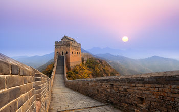 Great Wall of China Sunrise screenshot