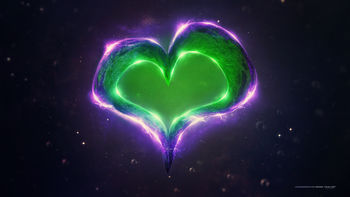 Green Purple Love Heart screenshot