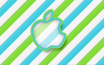 Green Stripes Apple HD screenshot