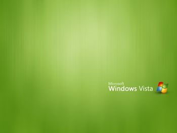 Green Windows Vista screenshot